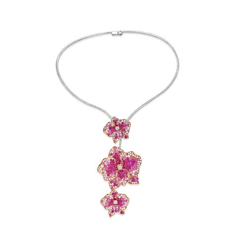 Orchid Pink Metal Necklace 